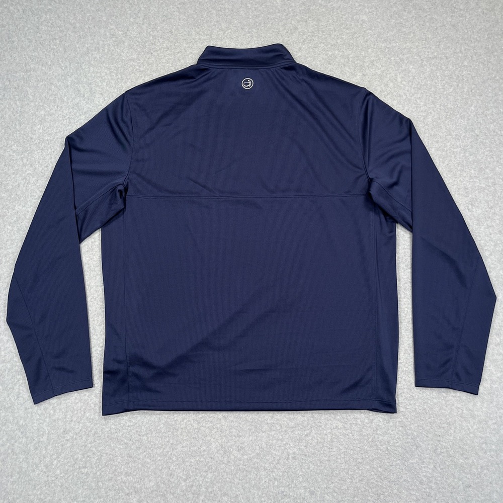 Masters Tech Quarter Zip Pullover Mens XL Navy Blue Augusta National Golf MT7440 - Picture 3 of 12